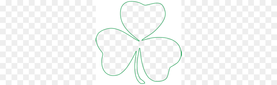 Shamrock Outline Clipart, Leaf, Plant Png