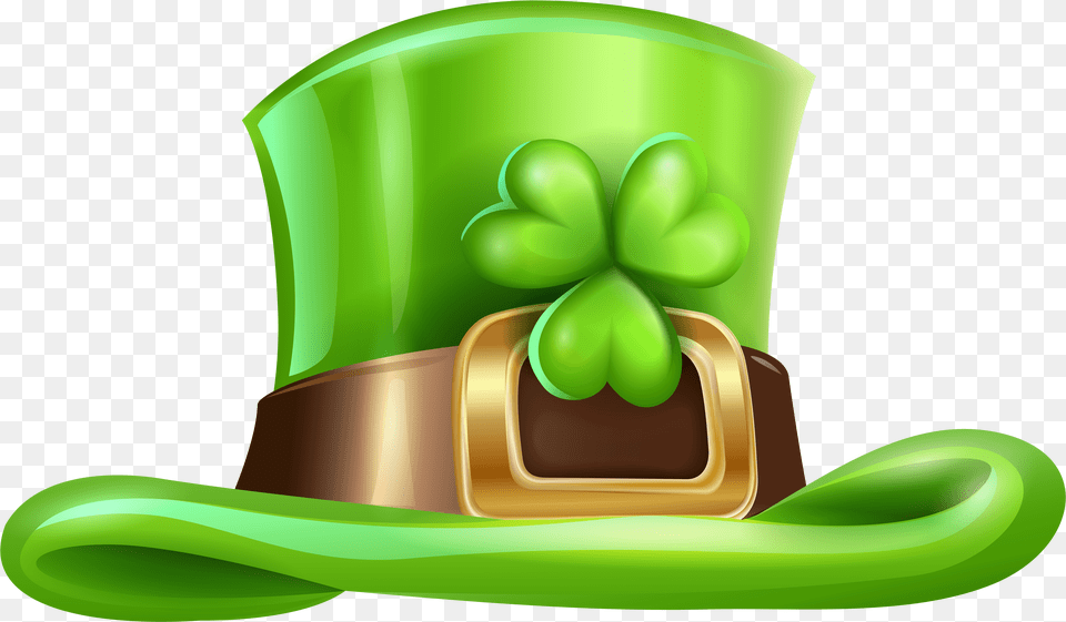 Shamrock St Patrick Day Hat, Clothing, Green, Accessories Free Png Download