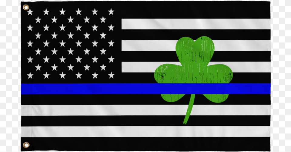 Shamrock Thin Blue Line Usa Flagclass Lazyload None Thin Blue Line Svg, Flag, American Flag Free Png Download