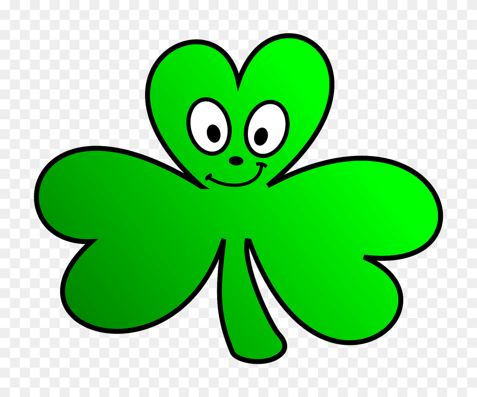 Shamrock With Face Clipart, Green, Applique, Pattern, Animal Free Transparent Png