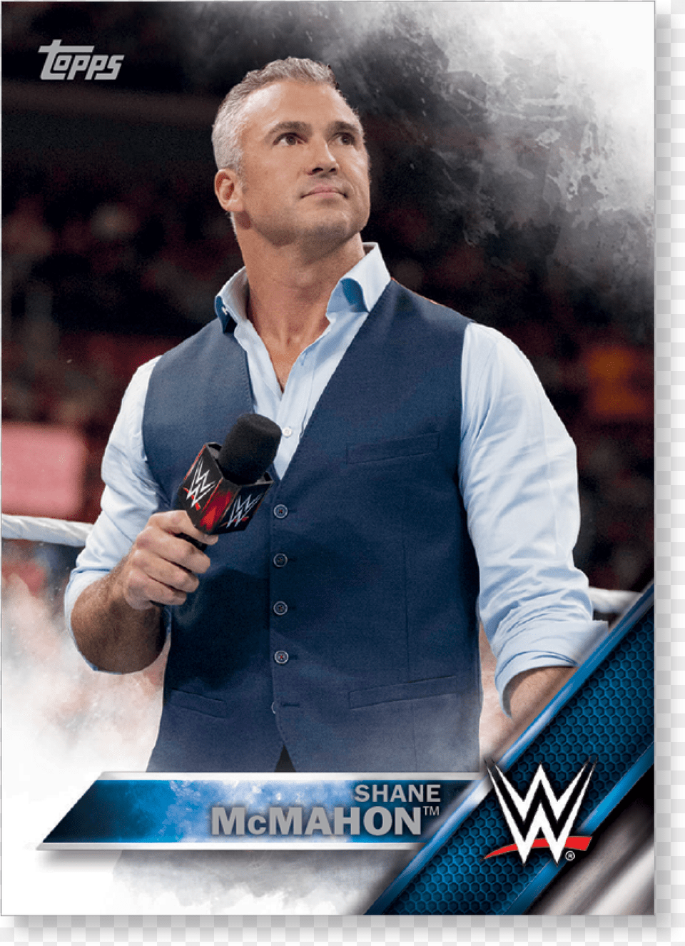 Shane Mcmahon 2016 Topps Wwe Now Then And Forever 2016 Topps Wwe Then, Microphone, Electrical Device, Adult, Person Free Png Download