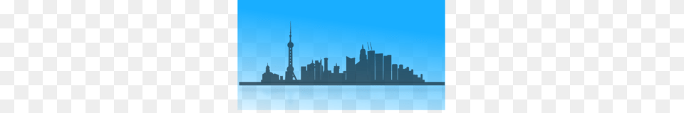 Shangai City Skyline Clip Art, Architecture, Tower, Spire, Outdoors Free Png Download