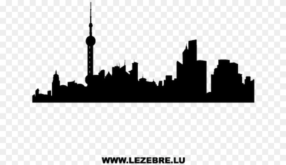 Shanghai Skyline Vector Shanghai Skyline Clipart, City Free Png Download