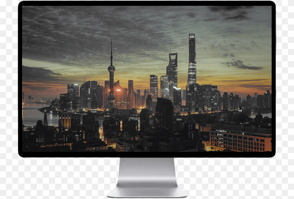 Shanghai Wallpaper 4k, Architecture, Screen, Monitor, Metropolis Free Png Download