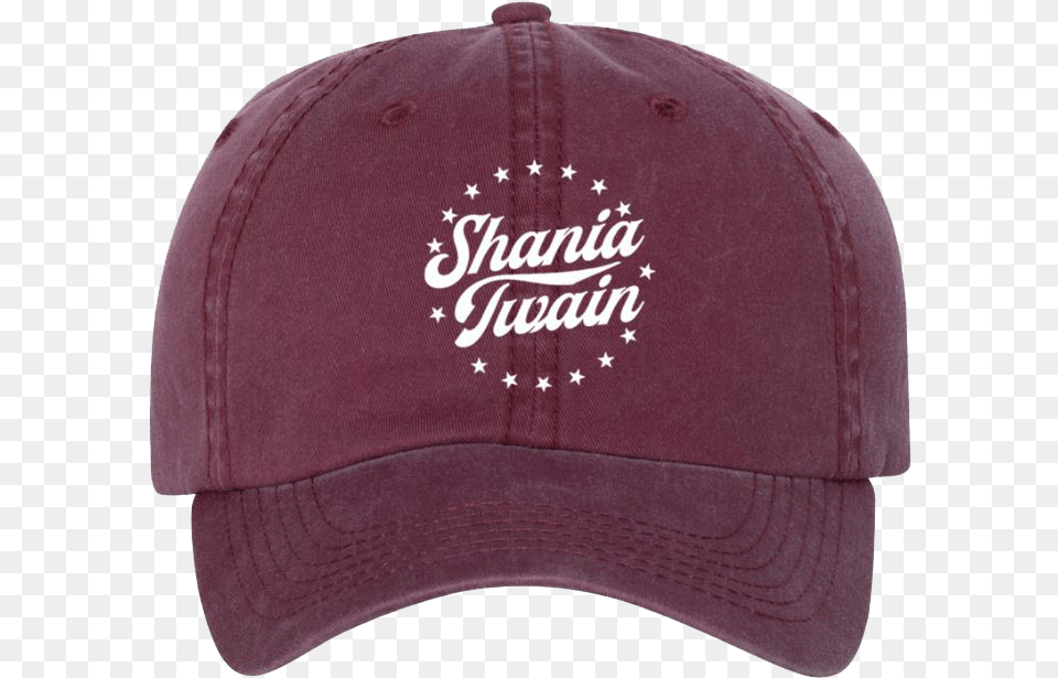 Shania Twain Logo Maroon Dad Hat For Baseball, Baseball Cap, Cap, Clothing Free Png