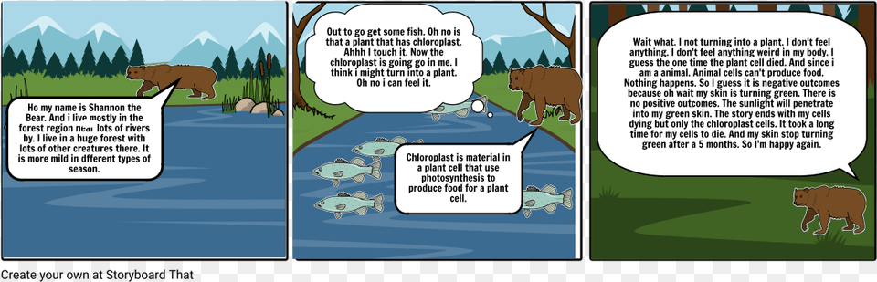 Shannon The Bear Chloroplast Story Chloroplast, Book, Comics, Publication, Animal Png Image