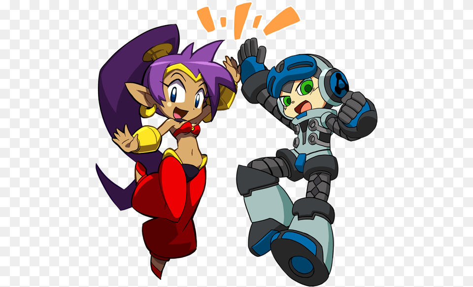 Shantae And Hyper Light Drifter Shantae Mighty No, Book, Comics, Publication, Baby Free Png Download