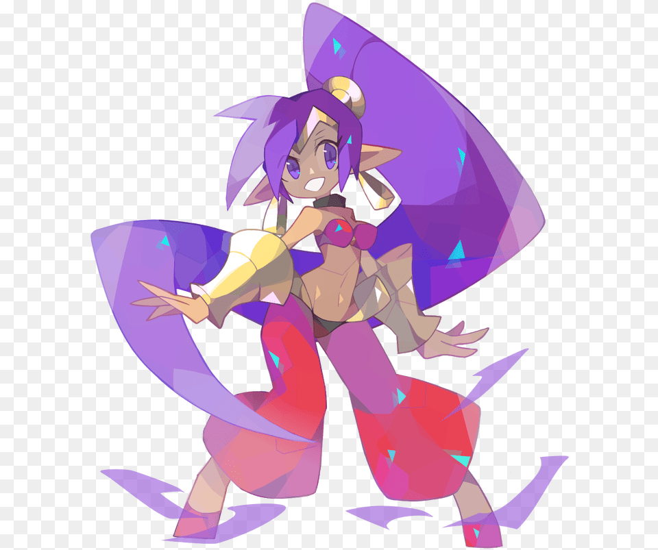 Shantae Drawn By Amakusa Hidorozoa, Book, Comics, Publication, Purple Png Image