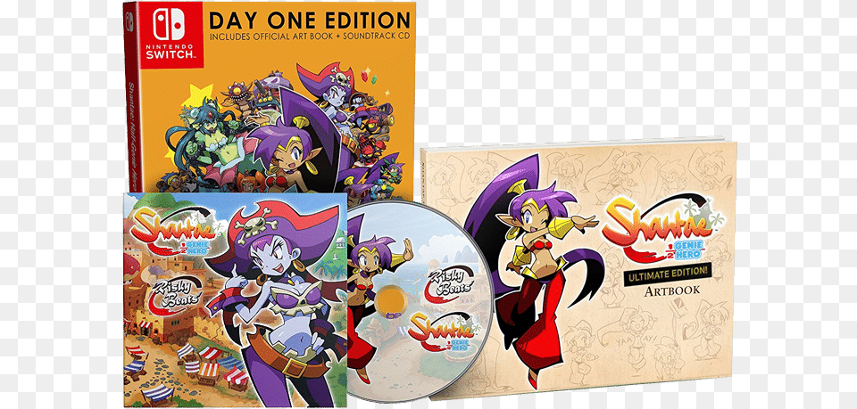 Shantae Half Genie Hero Ultimate Edition, Book, Comics, Publication, Disk Free Png Download