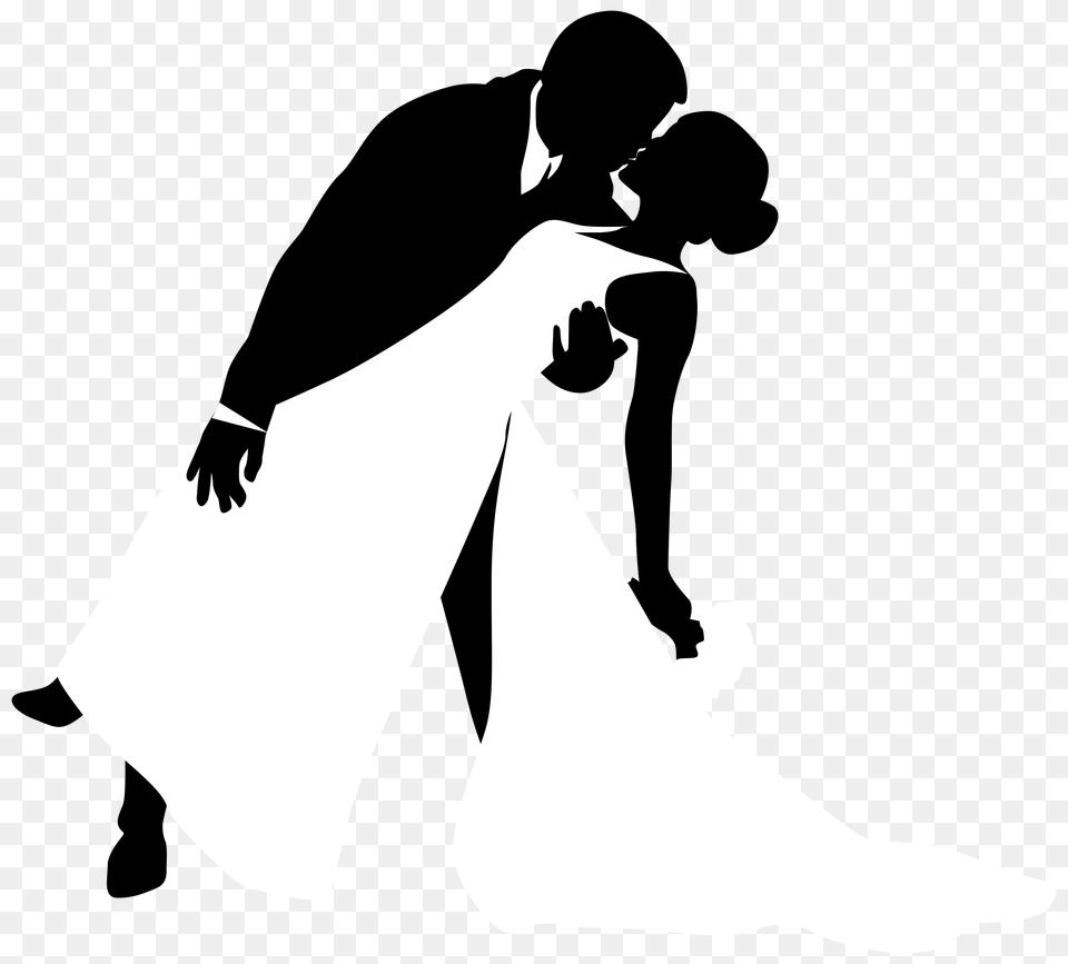 Shaow Clipart Bride Groom, People, Person, Stencil, Silhouette Free Png Download