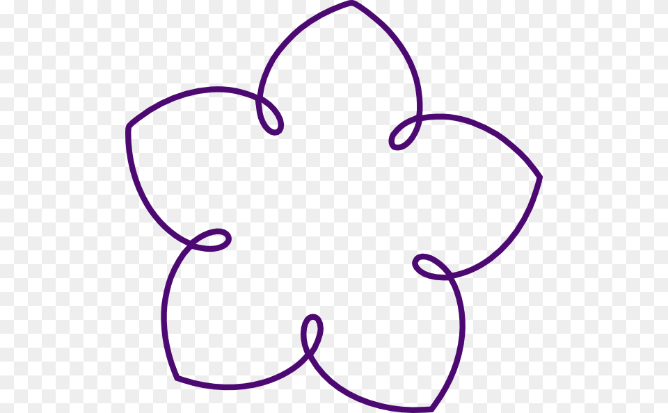 Shape Of A Flower, Stencil Free Png Download