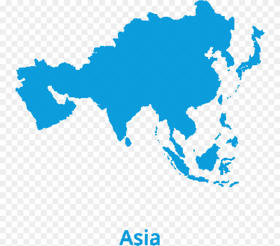 Shape Of Asia Continent, Chart, Plot, Map, Atlas Png Image