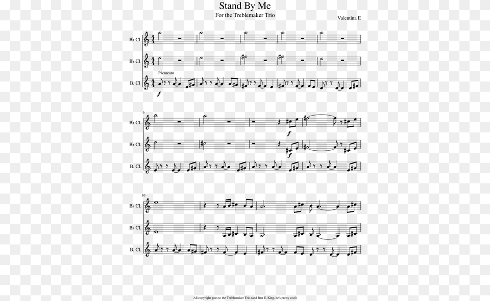 Shape Of You Clarinet Sheet Music, Gray Png Image