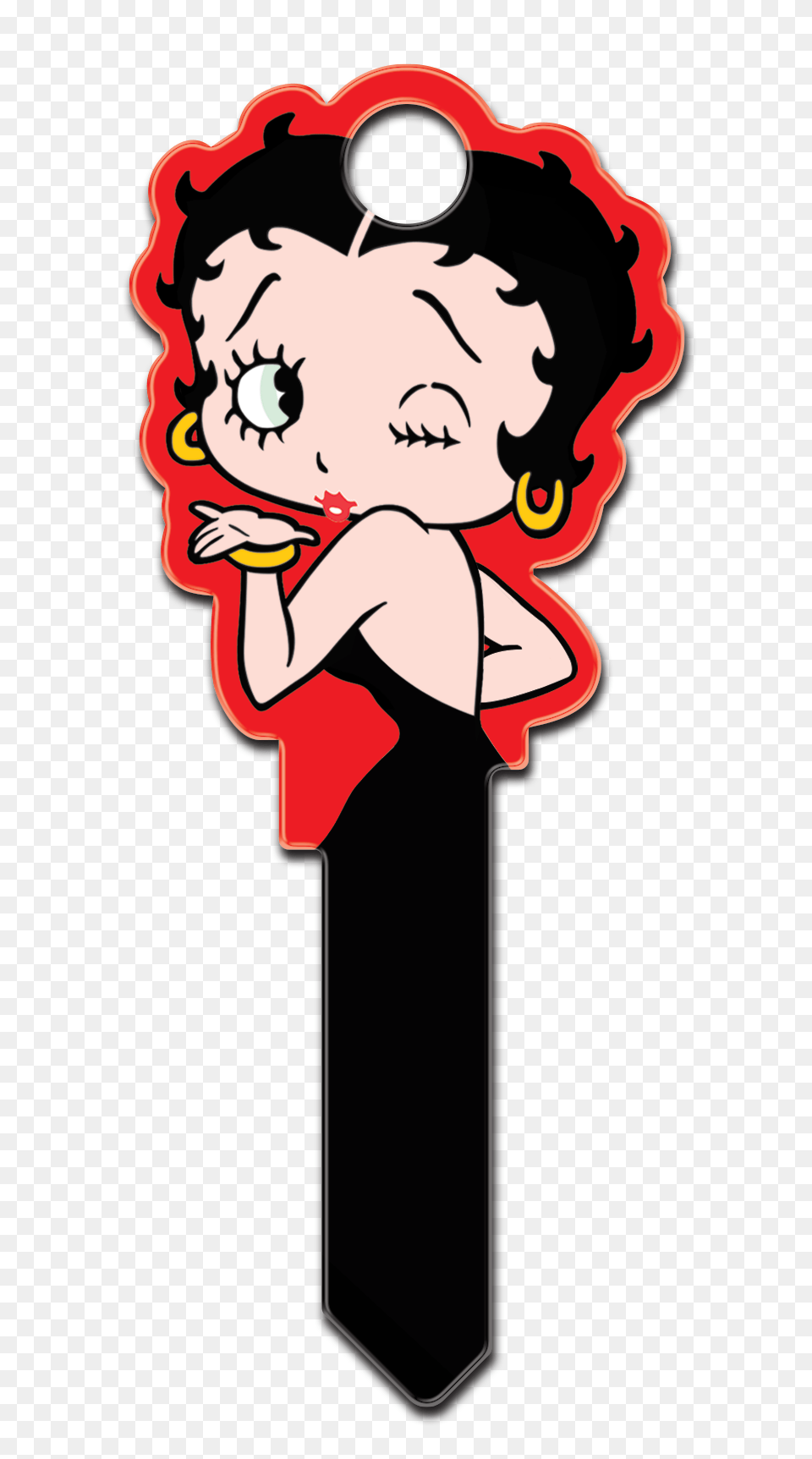 Shaped Classic Betty Boop House Key, Adult, Male, Man, Person Free Png