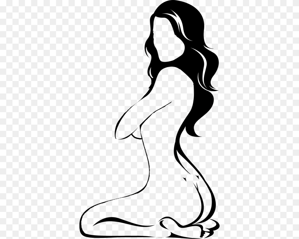 Shaped Curvy Curvy, Kneeling, Person Png Image