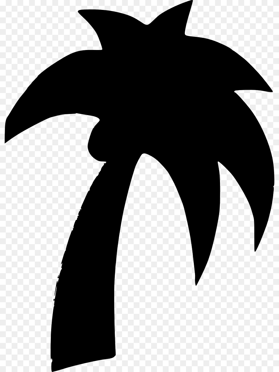 Shapes Clipart Vector Clip Art Online Royalty Palm Tree Clip Art Black, Gray Png