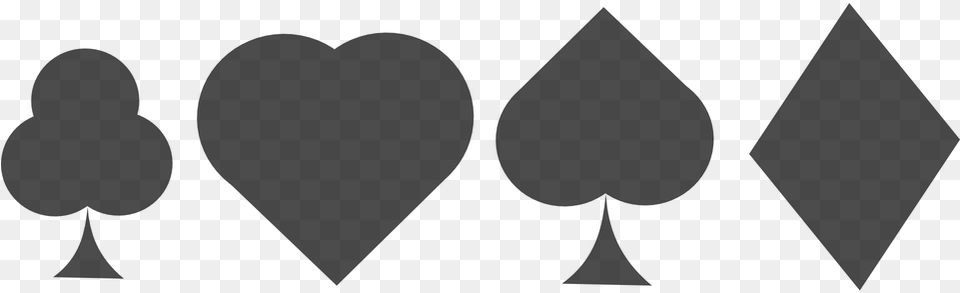 Shapes Of Playing Cards, Gray Free Transparent Png