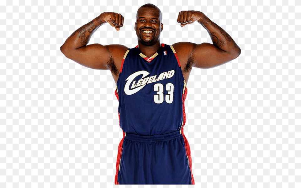 Shaquille Oneal Cavs, Clothing, Face, Head, Person Png Image