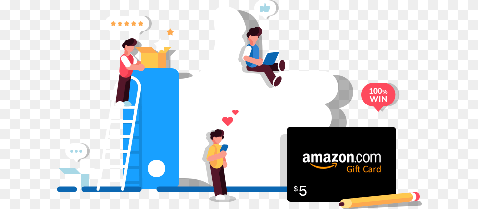 Share A Review To Receive Amazon Gift Card, Boy, Child, Male, Person Png Image