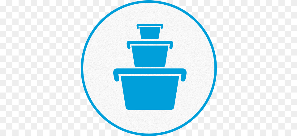 Share Growth Assortment Icon Blue, Bucket, Disk Free Png