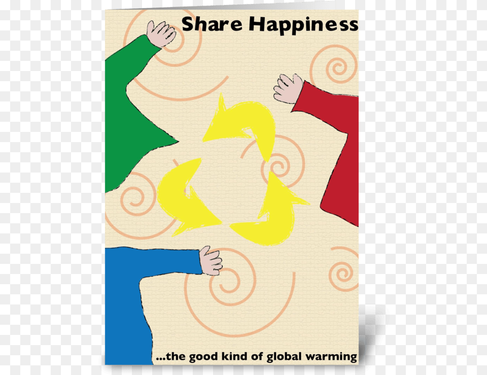 Share Happiness Greeting Card Happy Hearts Fund, Art, Graphics, Advertisement, Baby Png Image