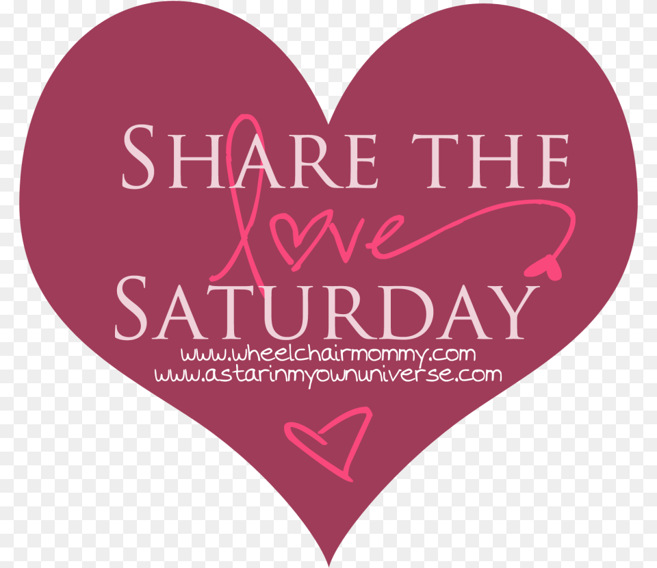 Share The Love Saturday Heart, Book, Publication Free Png