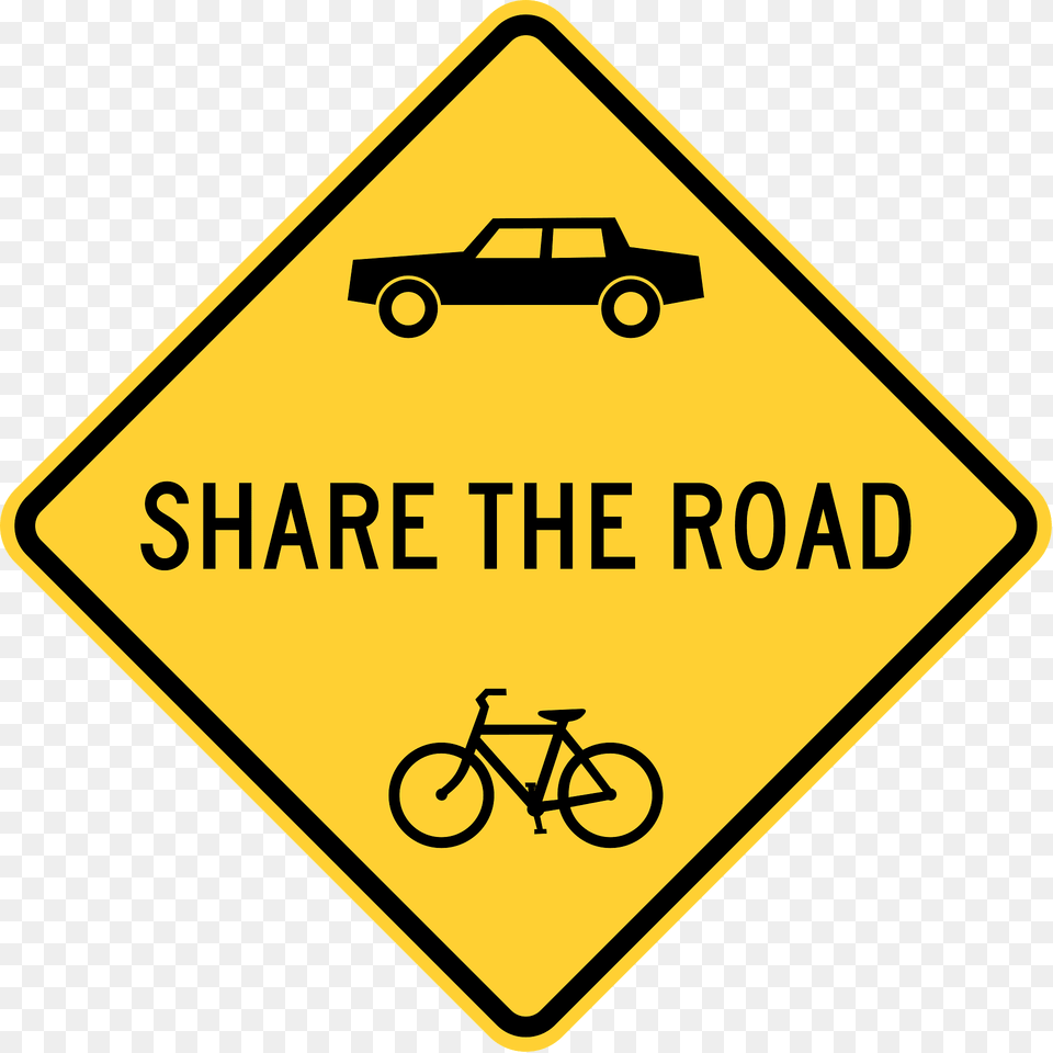 Share The Road Maryland Clipart, Sign, Symbol, Car, Transportation Png Image