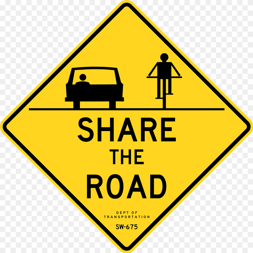 Share The Road New York City Clipart, Sign, Symbol, Road Sign, Car Png Image