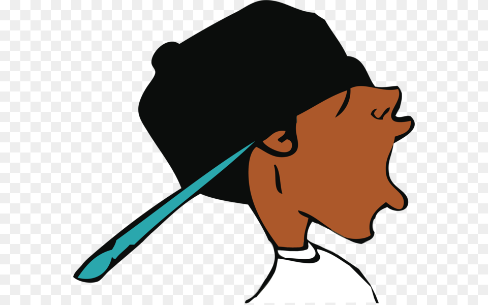 Share This Black Kid Cartoon Transparent, Hat, Clothing, Person, People Png Image