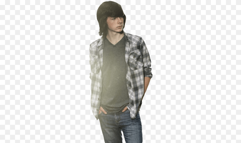 Share This Carl Grimes Body, Adult, Male, Pants, Person Free Png Download