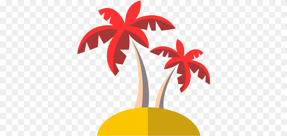 Share This Coconut Tree Flat Design, Art, Graphics, Flower, Plant Png