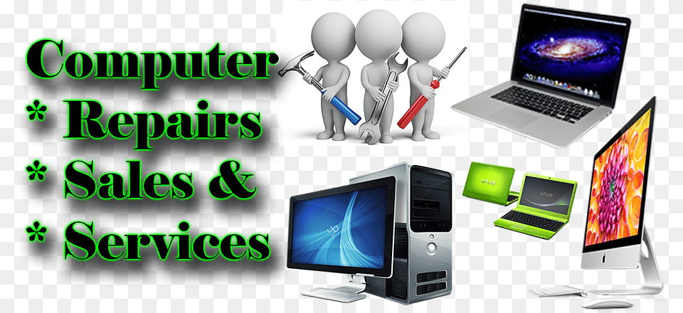 Share This Computers And Laptops Repairs Full Size Computer And Laptop Services, Electronics, Pc, Computer Hardware, Hardware Png Image