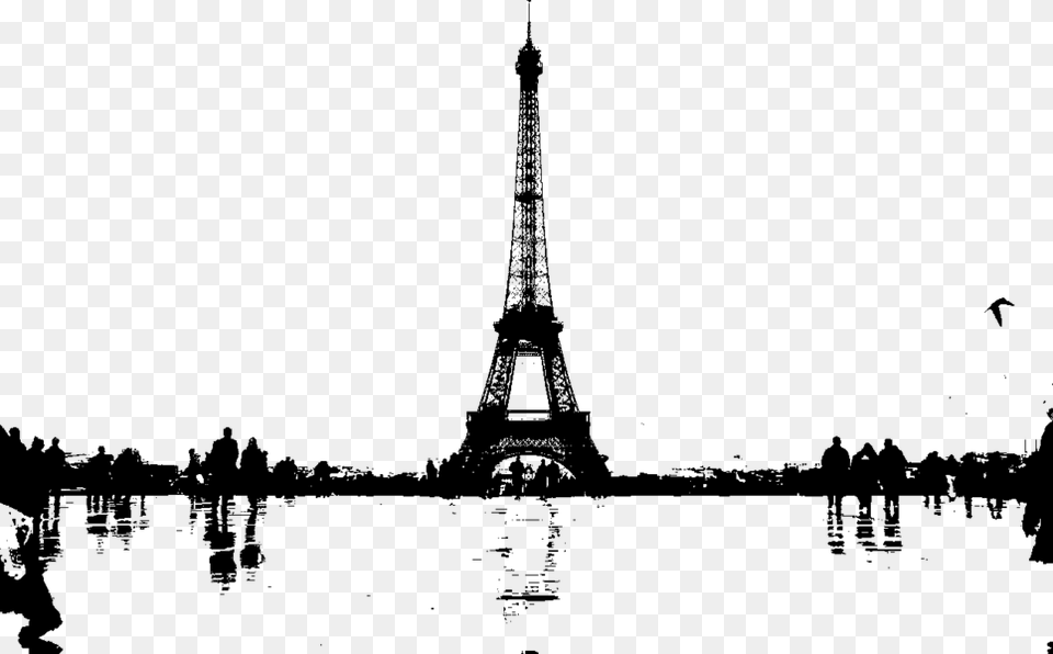 Share This Eiffel Tower, Gray Free Png