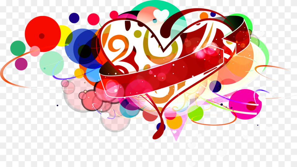 Share This Image Abstract Heart Art, Graphics, Floral Design, Pattern Free Transparent Png