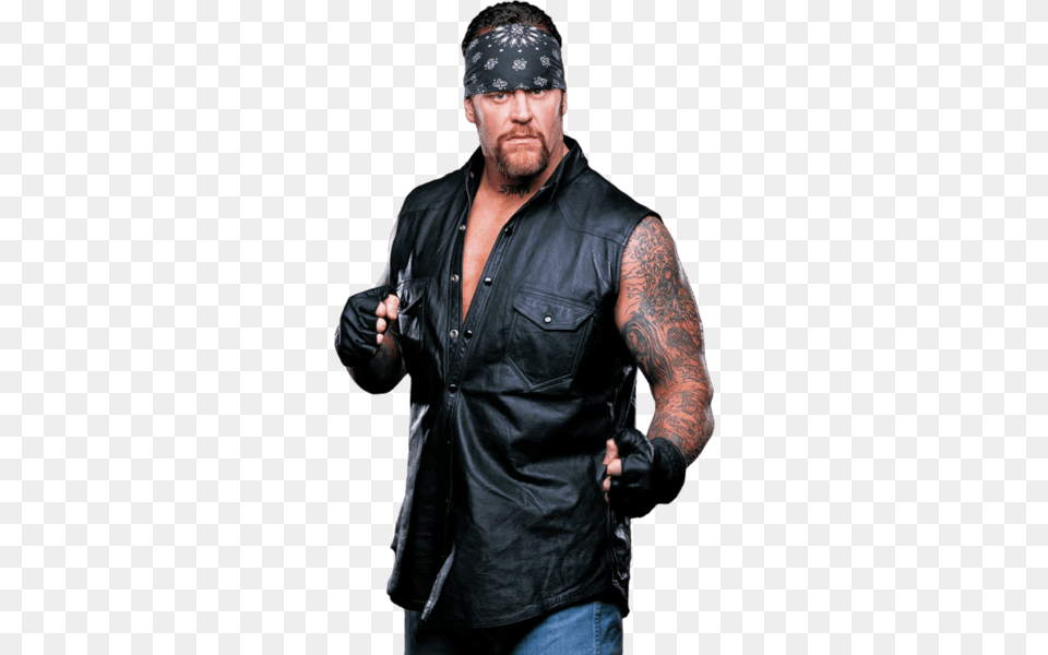 Share This Image Biker Undertaker, Tattoo, Clothing, Coat, Jacket Free Png