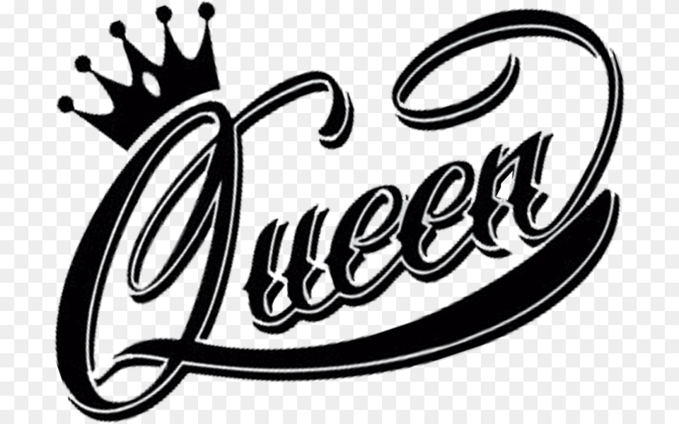 Share This Image Black And White Queen, Handwriting, Text, Calligraphy Free Png