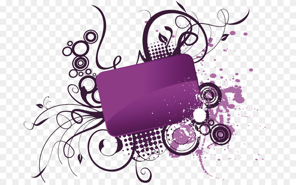 Share This Image Border Purple Design, Graphics, Art, Pattern, Floral Design Png