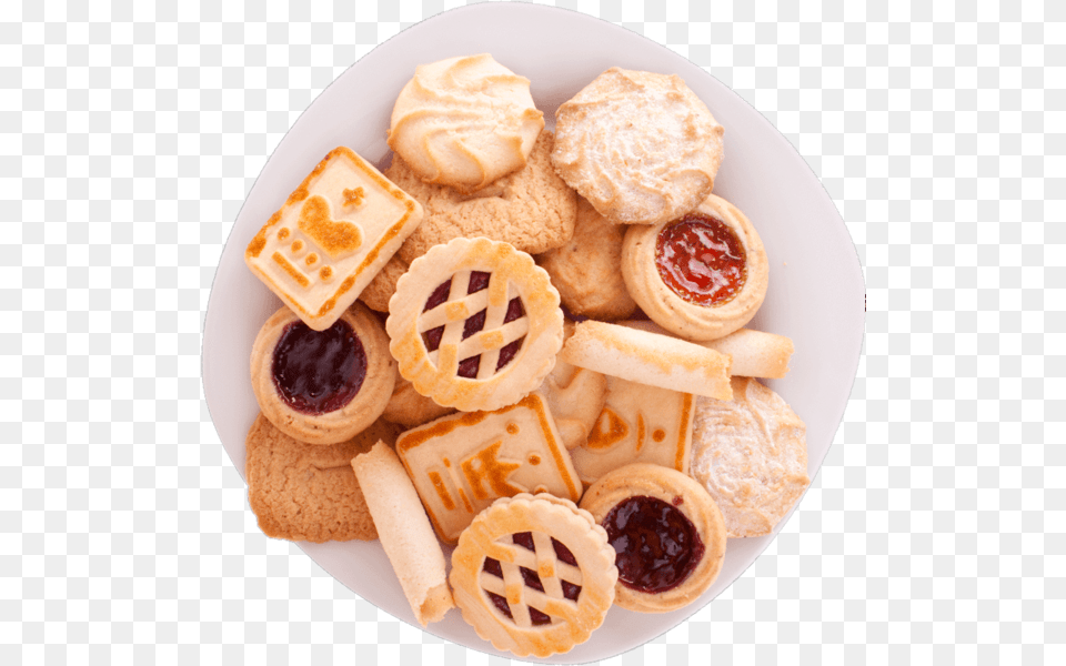 Share This Cookies On A Plate, Dessert, Food, Pastry, Meal Png Image
