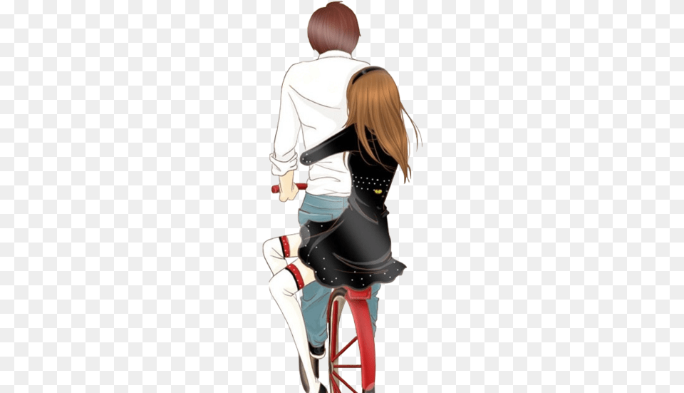 Share This Image Cute Couple Cartoon Hugging, Adult, Female, Person, Woman Png