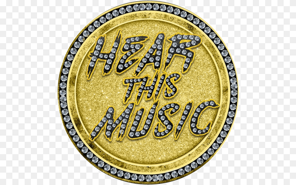 Share This Image Hear This Music Logo, Coin, Money, Plate, Gold Free Transparent Png