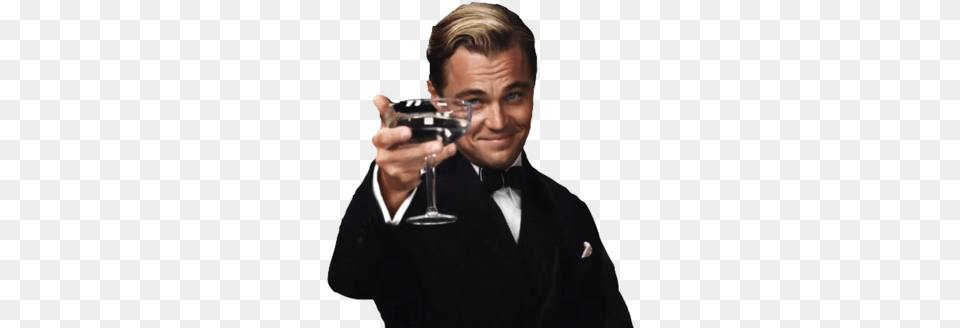 Share This Image Leonardo Dicaprio, Suit, Glass, Formal Wear, Clothing Free Transparent Png