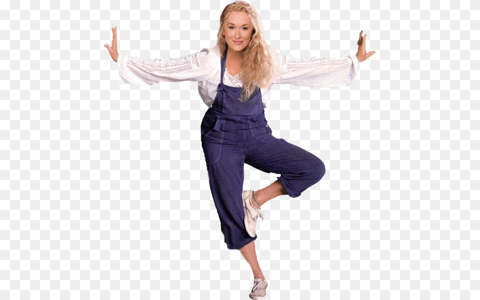Share This Image Mamma Mia Donna Meryl Streep, Clothing, Dancing, Leisure Activities, Pants Free Transparent Png