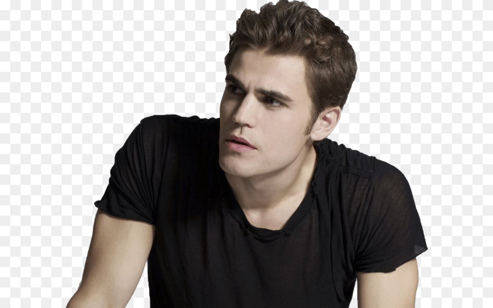 Share This Image Paul Wesley Vampire Diaries, Teen, T-shirt, Portrait, Photography Free Png