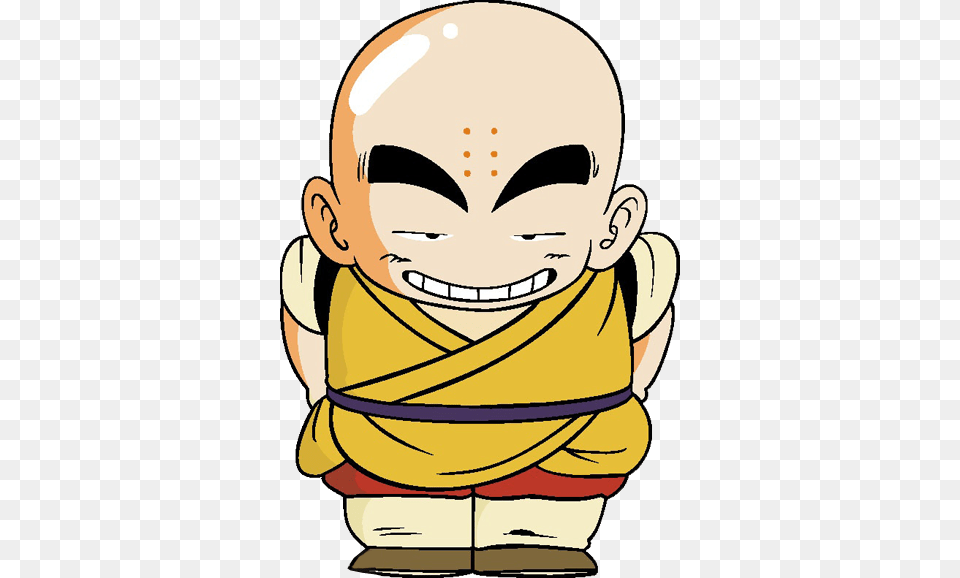 Share This Image Personnage Dragon Ball Krilin, Baby, Monk, Person, Face Free Png Download