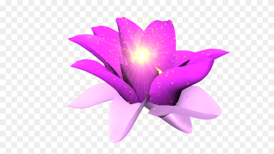 Share This Image Purple Glowing Flower, Graphics, Art, Plant, Petal Free Png