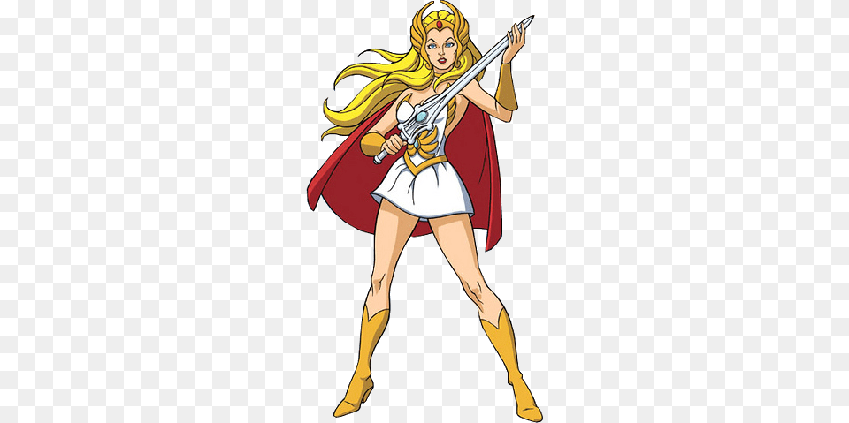 Share This Image She Ra New Vs Old, Book, Clothing, Comics, Costume Png