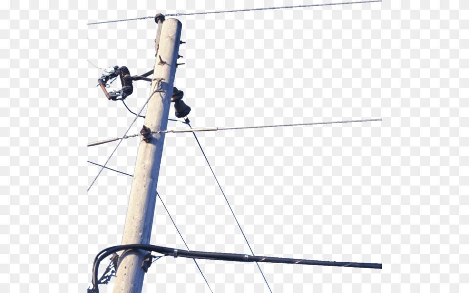 Share This Image Telephone Pole Transparent, Utility Pole, Cable Free Png Download