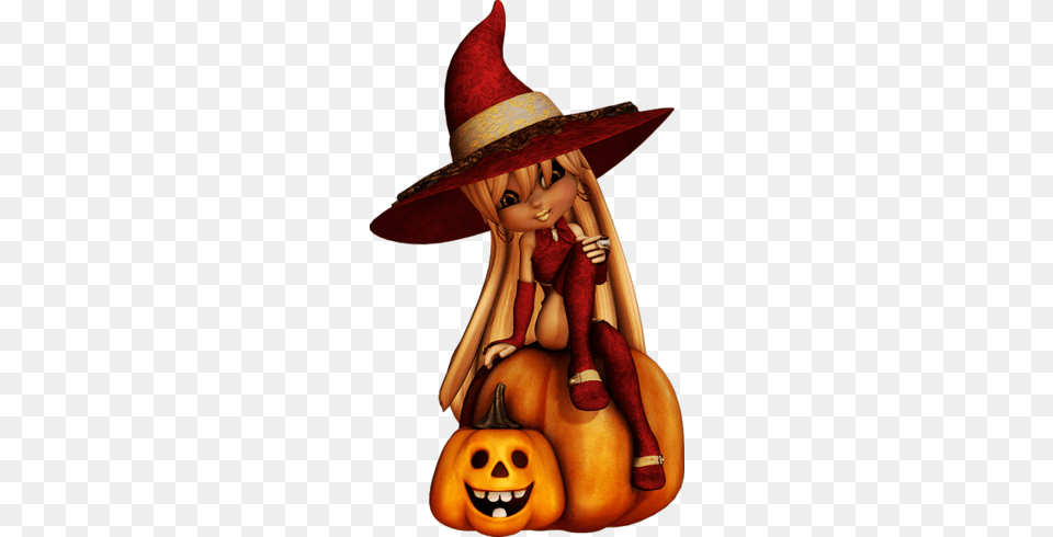 Share This Image Tube De Halloween Psp, Clothing, Hat, Adult, Female Free Transparent Png