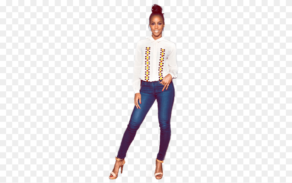 Share This Woman Standing, Blouse, Clothing, Pants, Adult Png Image