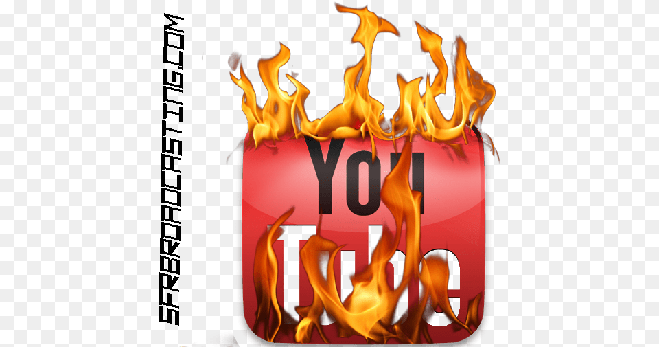 Share This Image Youtube Logo Fire Image Fire Effect, Flame, Bonfire Free Transparent Png